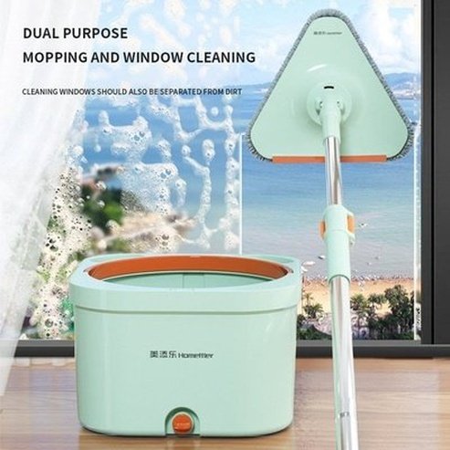 Clean Dirty Separation Mop Household Hands Free Spin Mop Wet Dry Floor Mopping Artifact Mop Bucket Cleaning Tools. Household Cleaning Supplies. Type: Mops.