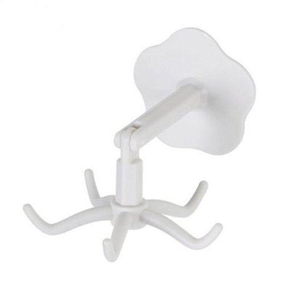 No Drill Wall Hanging 360 Degree Rotating Storage Hook