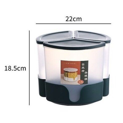 Rotating Cookie Stand Food Fruit Bean Grain Dog Cans Bucket Containers Lids Cereal Pasta Nut Home Container Dry Beans Grid Dispenser. Type: Food Storage Containers.