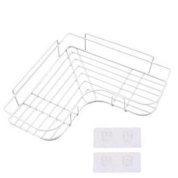 Wall-Mounted Metal Corner Bathroom Storage Rack