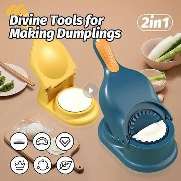 2-in-1 Dumpling Maker | Effortless Homemade Dumplings & Wrappers in Minutes