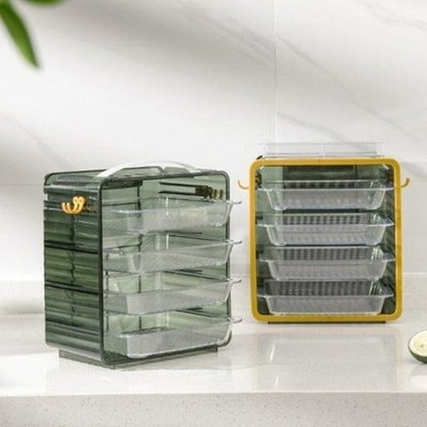 Clear Multi-layer Side Dish Storage Organizer Box