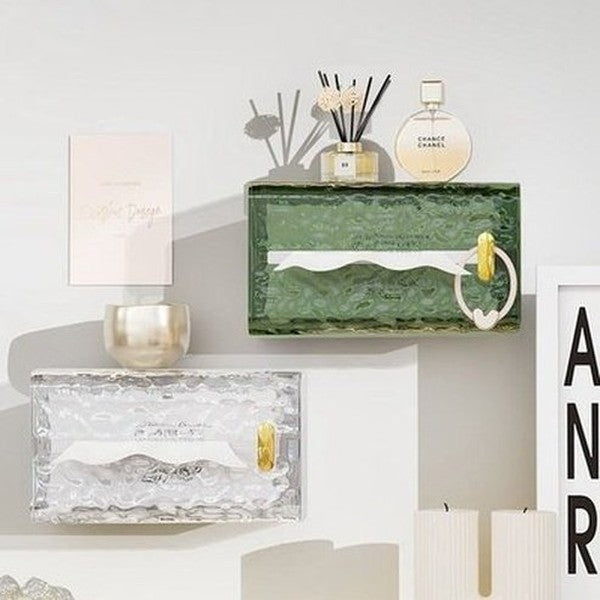 Introducing our light luxury tissue box, designed to fit seamlessly with any decor. Bathroom Accessories. Product Type: Facial Tissue Holders.