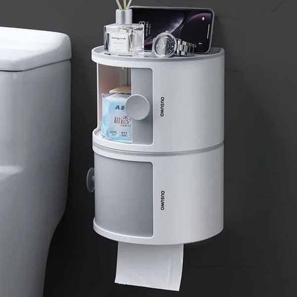 Elegant Wall-Mounted Waterproof Toilet Roll Holder Paper Dispenser