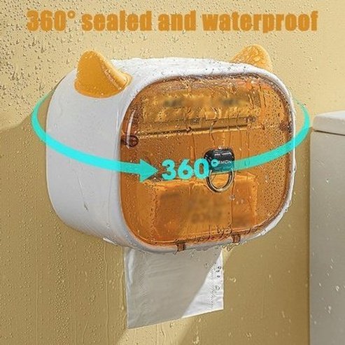 Little Devil Shape Toilet Paper Holder Wall-Hanging Tissue Box Bathroom Shelf Punch-Free Paper Towel Dispenser. Bathroom Accessories. Type: Toilet Paper Holders.