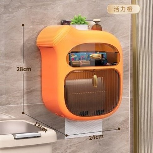 Wall Mounted Waterproof Toilet Tissue Storage Box