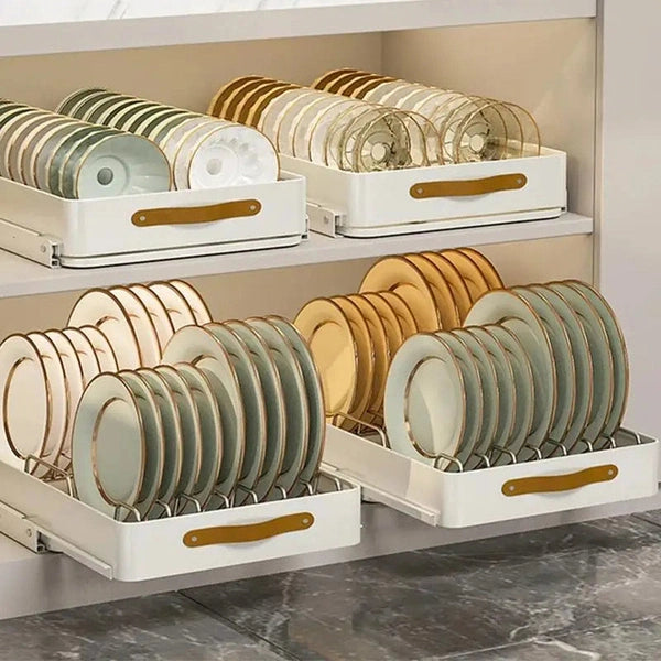 Sliding Dish Rack Kitchenware Storage Shelf kitchen Dish Drying Rack