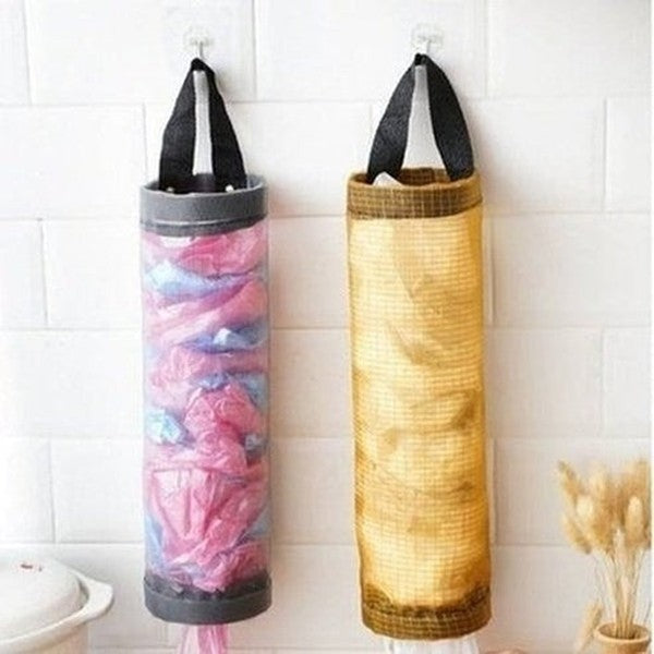 home garbage bag holder wall mount plastic bag holder hanging storage dispenser garbage bag kitchen garbage organizer. type: kitchen utensil holders and racks