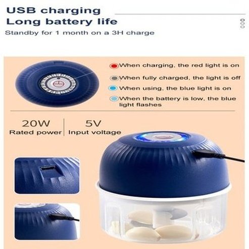 Electric Garlic Crusher Grater Press USB Charging Dicer Food Processors Mincer Meat Grinder Gar Electric. Kitchen Tools & Utensils. Type: Kitchen Slicers.