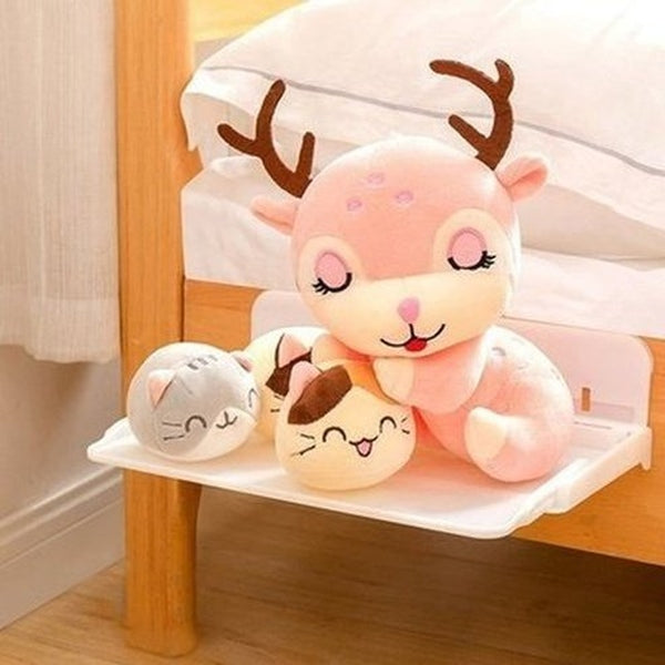 Versatile bedside shelf can be used to convert any bed into a makeshift workspace, providing a secure and comfortable surface for daily use. Type: Storage Hooks & Racks