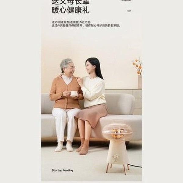 Small Solar Heater Household Energy Saving Air Heater Small Silent Carbon Fiber Heating Oven Electric Fireplace Gifts to Mother noises: Mute Use: Bedroom.