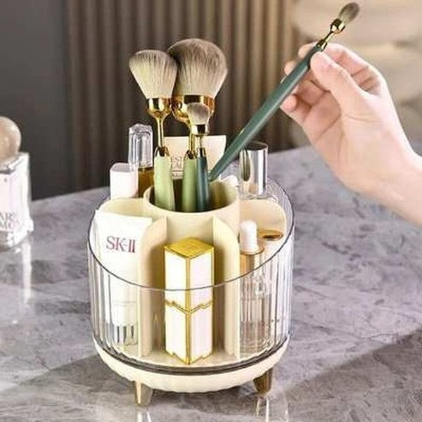 Rotating Makeup Brush Storage Tube