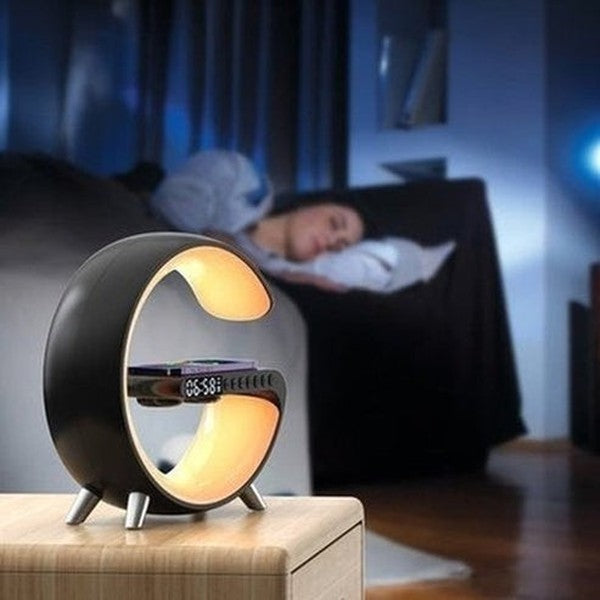 LED Night Lights Multifunction Sunrise Alarm Clock Wake Up Light Bluetooth Speaker Phone Wireless Charger RGB Dimmable Desk Lamp. Decor. Type: Clocks