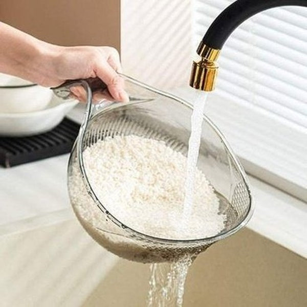Strainer bowl for washing rice and vegetables