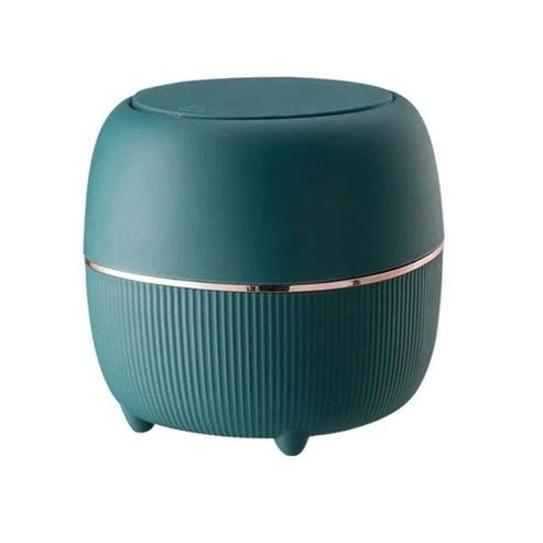 Elegant Mini Desk Trash Can with Pop-Up Lid | Multifunctional Waste Bin for Office & Home