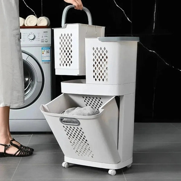 Laundry Basket with Wheels