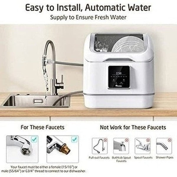 IAGREEA Countertop Dishwasher With 7 Programs