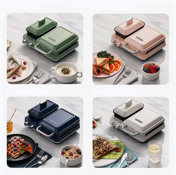 Sandwich, Waffle, and Toast Press Machine for Small Household Cooking