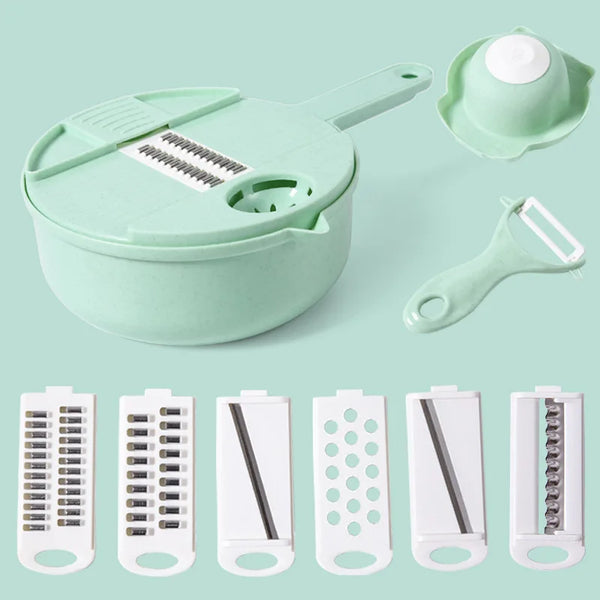 Kitchen Multifunctional Salad Utensils, Vegetable Chopper