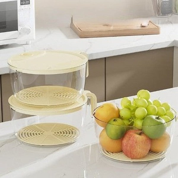 Multifunctional Rice Washing Drainage Basket Kitchen Vegetable Washing Basin Filtering Water Vegetable Drainage Storage Basket. Kitchen Tools: Colanders & Strainers