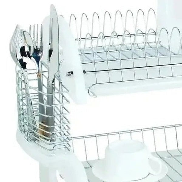 2 Tier Plastic Dish Drainer