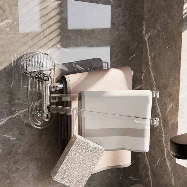 Household Suction Cup Rotating Rag Towel Rack