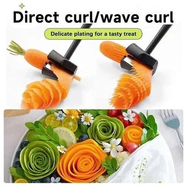 Vegetable Fruit Cutter | Spiralizer Funnel Flower Shredder Peeler