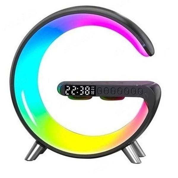 LED Night Lights Multifunction Sunrise Alarm Clock Wake Up Light Bluetooth Speaker Phone Wireless Charger RGB Dimmable Desk Lamp. Decor. Type: Clocks