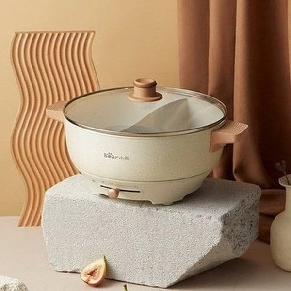 Bear Electric Hot Electric Boiling Pot 5 Liters Capacity Mandarin Duck Adjustable Fire Power Hotpot Cooker Cooking Pot. Cookware. Type: Casserole Dishes.
