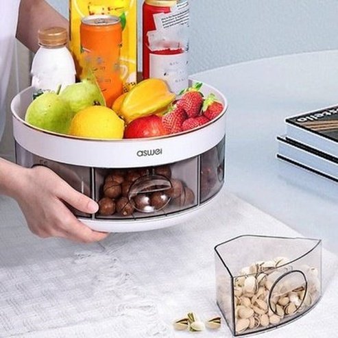 plastic round rotating spice organizer rack seasoning storage rack rotating organizer round shelf spice tray. kitchen organizers. type: spice organizers.