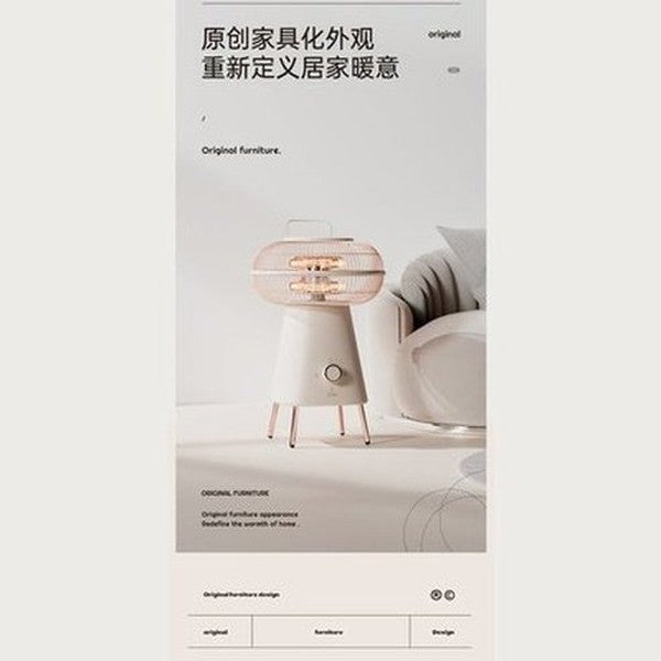 Small Solar Heater Household Energy Saving Air Heater Small Silent Carbon Fiber Heating Oven Electric Fireplace Gifts to Mother noises: Mute Use: Bedroom.