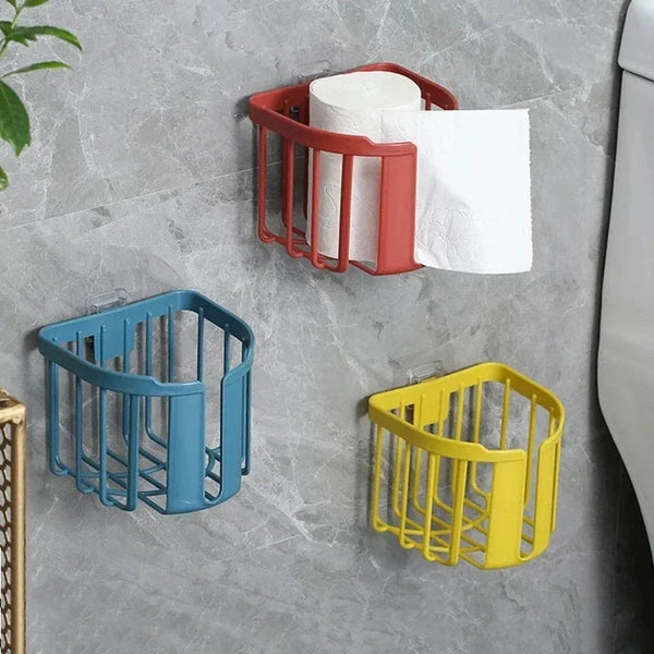 Punch-Free Toilet Paper Shelf