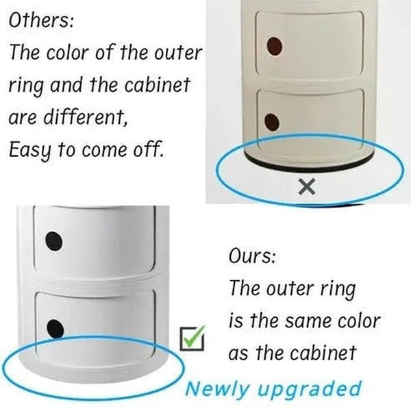 Nordic Modern Minimalist Round Bedside Table