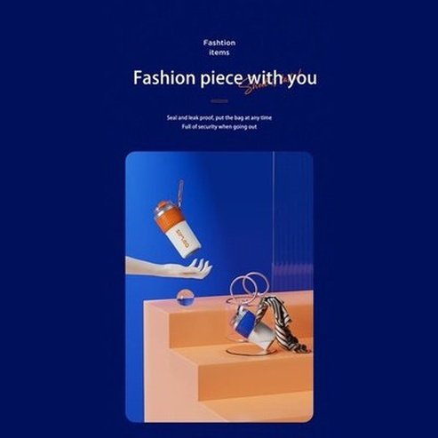 Non-slip Portable Coffee cup with lifting rope