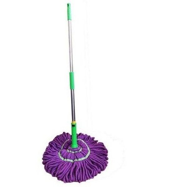 Hand-folding self-spinning self-wringing cleaning mop