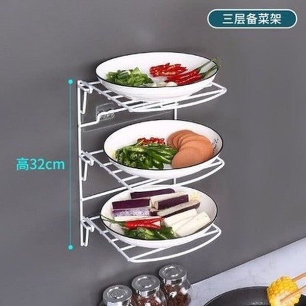 3/4 Tier Counter & Plate Organizer for Kitchen