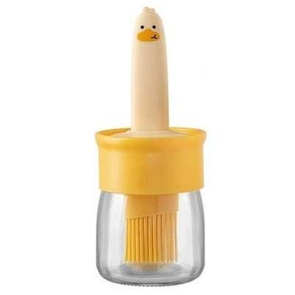 Cartoon Cooking Silicone Bottle Oil Dispenser Brush