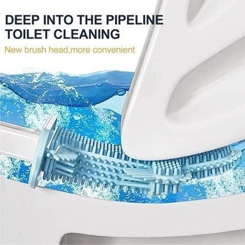 Wall Mount Toilet Brush Holder Quick Dry Cactus Toilet Brush No Dead Angle Leakproof Water Belt Base Soft Flat Head. Bathroom Accessories: Toilet Brushes and Holders.