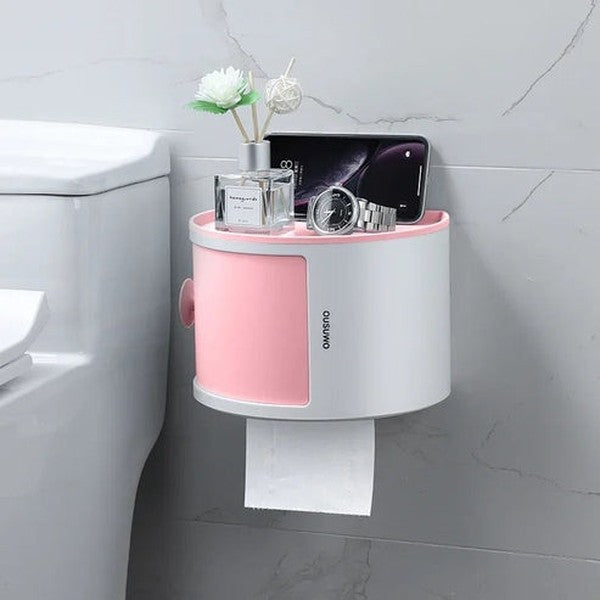 Elegant Wall-Mounted Waterproof Toilet Roll Holder Paper Dispenser