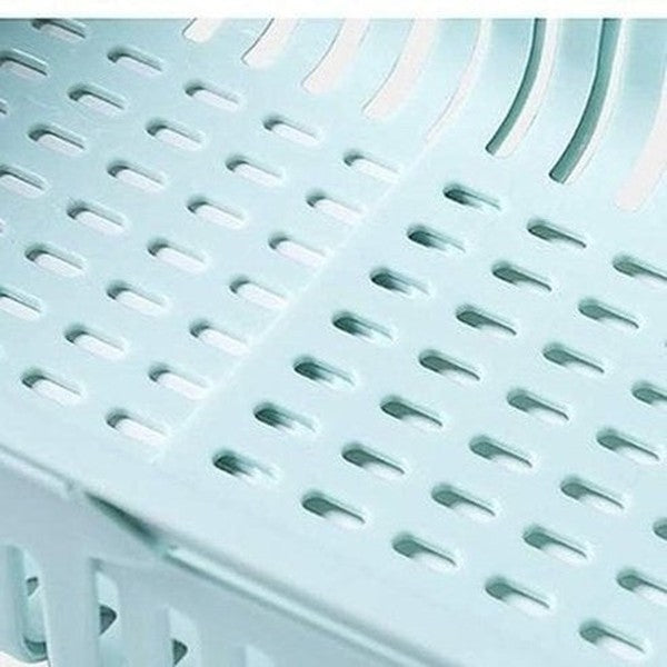 Expandable Food Organizer Basket For Refrigerator Shelf