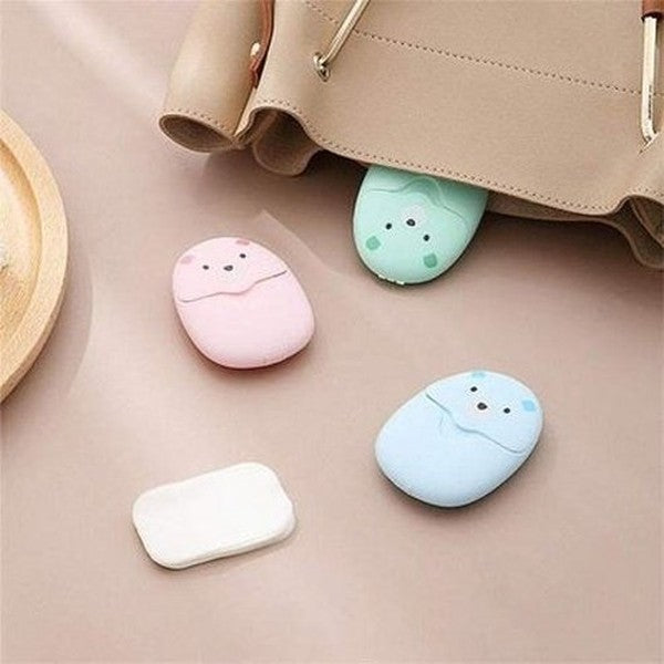 Cartoon Disposable Cleaning Travel Paper Soap