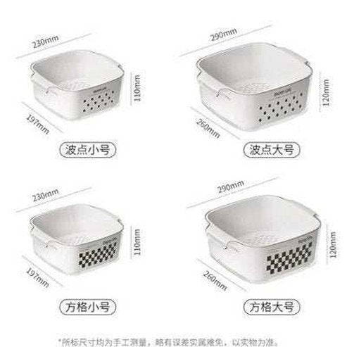 Double Layer Vegetable Washing Basket