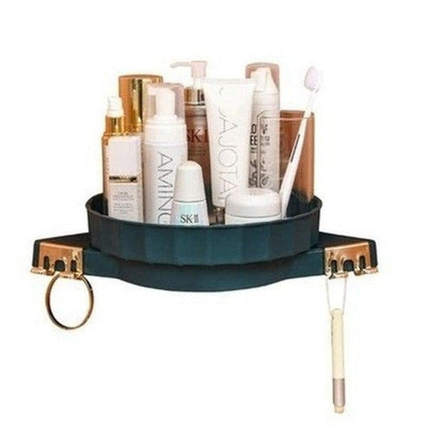 Wall-Mounted Corner Rotary Storage Shower Rack