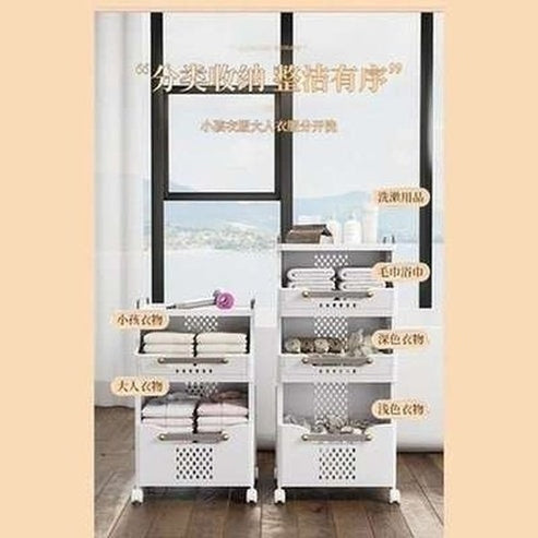 Large Capacity Multi-layer Foldable Dirty Clothes Basket