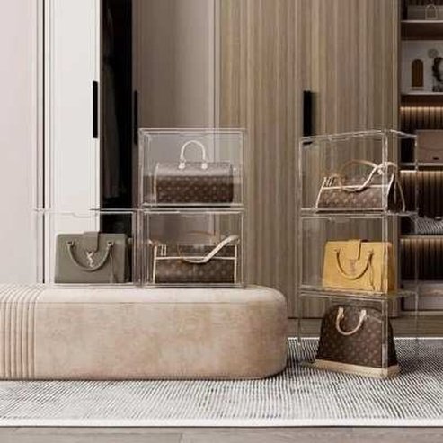 3-pack Acrylic display case for bag and purse