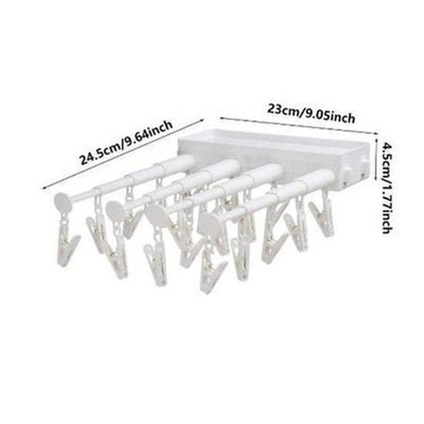 Space Saving Expandable Wall Mounted Clothes Drying Rack