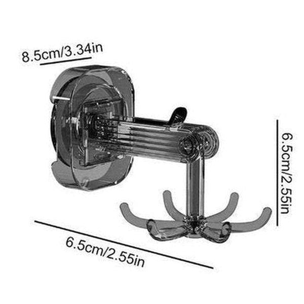 360° Rotating Suction Cup Six-claw Folding Hook
