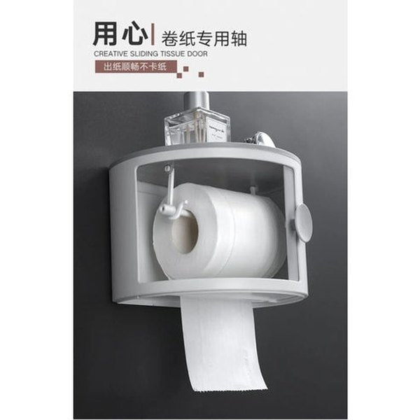 Elegant Wall-Mounted Waterproof Toilet Roll Holder Paper Dispenser