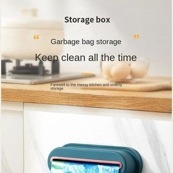 Kitchen Bathroom Hanging Trash Bag Dispenser and Storage Box Wall Mounted Kitchen Plastic Bag Container. Cleaning Tools. Type: Trash Cans & Wastebaskets.