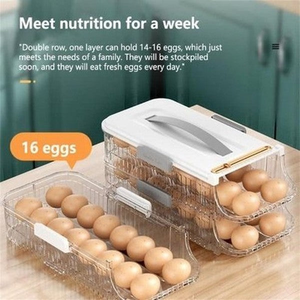Large Capacity Storage Organizer Portable Durable Storage Container Egg Storage Box Cabinet Drawer Organizer